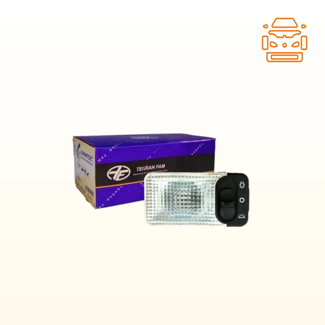 چراغ سقف پژو206با لامپ